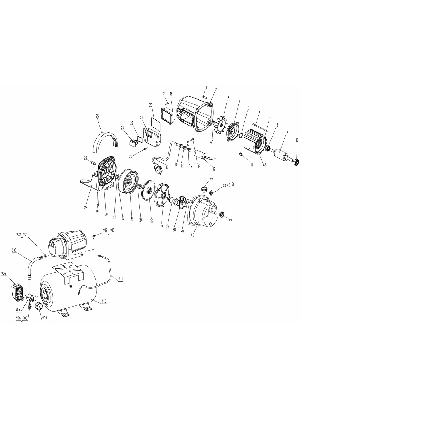 Насосная станция, корпус из чугуна ЗНАС-800-Ч