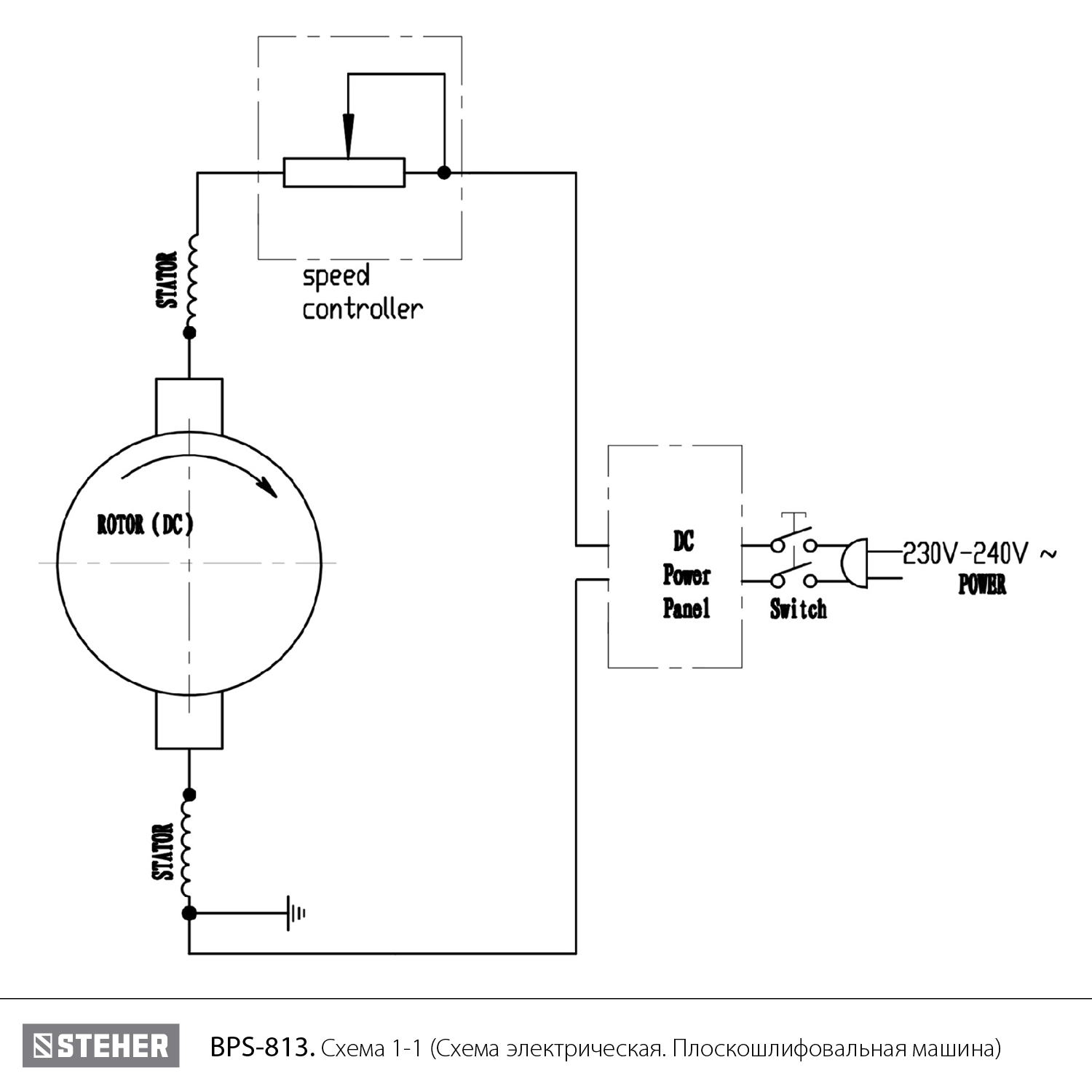 Бесщеточная плоскошлифовальная машина BPS-813