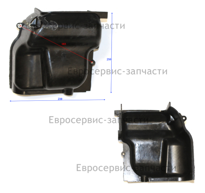 Кожух крыльчатки внешний (правый)