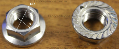 Гайка фланцевая M10