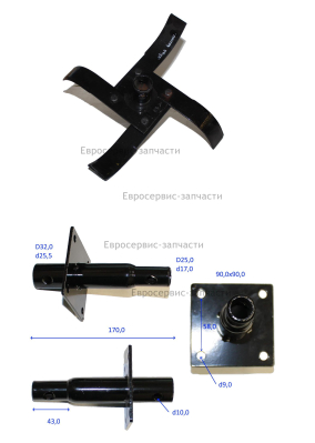 Шнек внешний в сборе (левый)