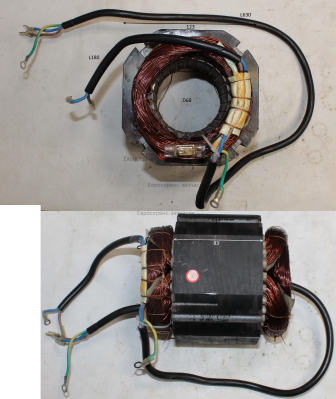 Статор 1,8кВт, 220В, D.67х135-83-145 мм (стальной гладкий)