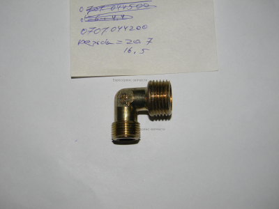 Фитинг угольник G3/8"-R1/2"=d16,662/P1,337/19-d20,955/P1,814/14--33-M-M