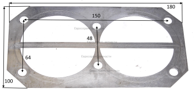 Прокладка плиты клапанной средняя