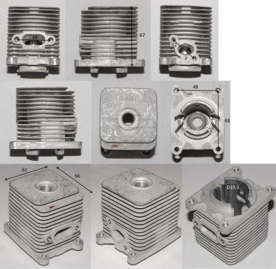Цилиндр двигателя d33,4х67хH29  Т750 8601-983501 8601-983502-0000000: Т750.Т12