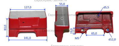 Опора заготовки (левая)